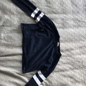 Varsity stripe sweatshirt